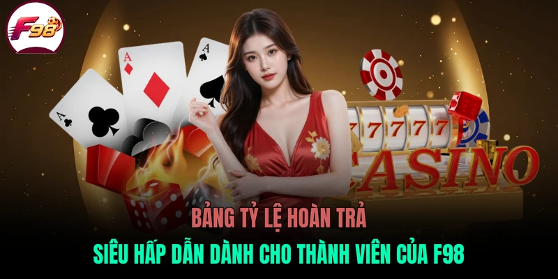 Bảng tỷ lệ hoàn trả siêu hấp dẫn dành cho thành viên của F98