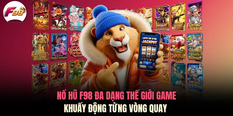 Nổ hũ F98 đa dạng thế giới game, khuấy động từng vòng quay